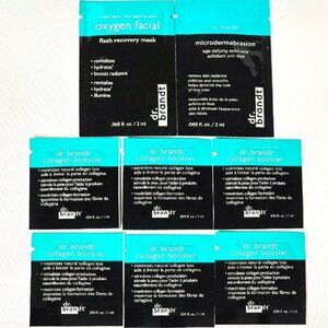 Dr. Brandt Collagen Booster, Oxygen Facial & Microdermabrasion Samples lot of 8
